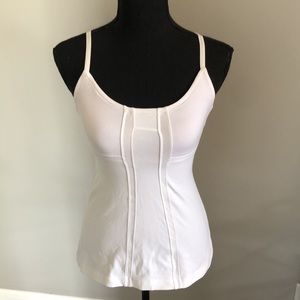 Lululemon White Tank with built-in bra